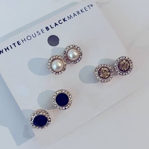 White House|Black Market stud earrings.
